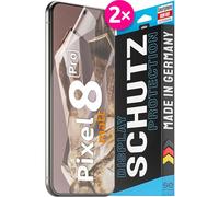 smart engineered 3D Pellicola Protettiva per Schermo per Google Pixel 8 PRO antiriflesso [2 Pezzi Opaco, Case-Friendly, Non Vetro Temperato ma Pellicola Protettiva TPU