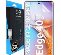 smart engineered 3D Pellicola protettiva per schermo per Motorola Edge 40 Pro antiriflesso [2 pezzi Opaco, Case-friendly, Non Vetro Temperato ma Pellicola Protettiva TPU