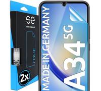 smart engineered 3D Pellicola protettiva per schermo per Samsung Galaxy A34 [4 pezzi Transparente, Case-friendly, Non Vetro Temperato ma Pellicola Protettiva TPU