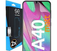 smart engineered 3D Pellicola protettiva per schermo per Samsung Galaxy A40 antiriflesso [2 pezzi Opaco, Case-friendly, Non Vetro Temperato ma Pellicola Protettiva TPU