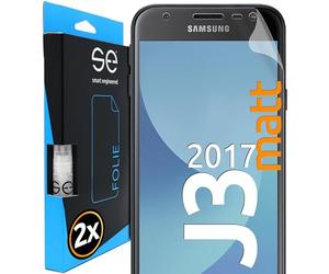 smart engineered 3D Pellicola protettiva per schermo per Samsung Galaxy J3 2017 antiriflesso [2 pezzi Opaco, Case-friendly, Non Vetro Temperato ma Pellicola Protettiva TPU