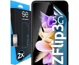 smart engineered 3D Pellicola Protettiva per Schermo per Samsung Galaxy Z Flip 3 5G [2 Pezzi Transparente, Case-Friendly, Non Vetro Temperato ma Pellicola Protettiva TPU