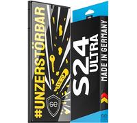 smart engineered S.E - Pellicola Protettiva in Vetro per Samsung Galaxy S24 Ultra, indistruttibile, 9H, con Anti-Shock, Montaggio Innovativo e Materiale infrangibile, Made in Germany
