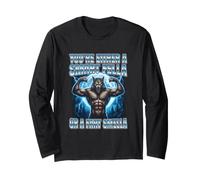 Smart Fella Alpha Wolf Meme Divertente Lupo Mannaro maledetto Meme Maglia a Manica