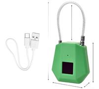 Smart Fingerprint Lucchetto 0.5s impermeabile Smart Fingerprint Lucchetto | Scansione a semiconduttore 0.5s, IP65 impermeabile, corpo antiruggine, ingresso sicuro, nessuna chiave necessaria