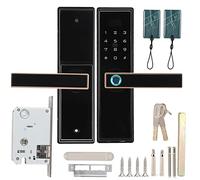 Smart Fingerprint Password IC Card Serratura a leva per porta di sicurezza per appartamento con chiave meccanica Riconoscimento avanzato delle impronte digitali Modalità di