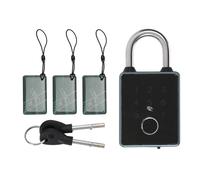Smart Fingerprint Password Padlock 5 in 1 Metodo di sblocco Blocco elettronico senza chiave per cancello di recinzione per esterni e lega di alluminio degli armadietti scolastici (IL TUO)