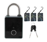 Smart Fingerprint Password Padlock 5 in 1 Metodo di sblocco Blocco elettronico senza chiave per cancello di recinzione per esterni e lega di alluminio degli armadietti scolastici (Ttlock)