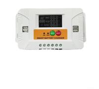 Smart For regolatore di carica solare con schermo LCD e doppia uscita USB compatibile con batterie da 12 V e 24 V, comprese protezioni da sovraccarico e scarica (60A)
