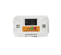 Smart For regolatore di carica solare con schermo LCD e doppia uscita USB compatibile con batterie da 12V e 24V, comprese protezioni da sovraccarico e scarica (30A)