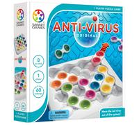 Smart Games - Anti-Virus, Puzzle Game with 60 Challenges, 7+ Years, Whie, Multic