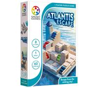 Smart Games - Atlantis Escape, Puzzle Game with 60 Challenges, 8+ Years Single