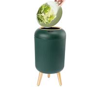 Smart Garbage Can - T22.5x41,5 cm Cestino per rifiuti ignoni, sensore di movimento automatico verde scuro, odore materiale durevole che si riduce con un corpo pulito facile | Cestino per cucina, uffic