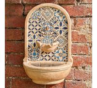 Smart Garden Fontana Ad Aria Solare Aragon Resina Parete Mosaico Multicolore
