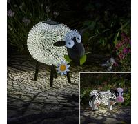 Smart Garden Luce Solare LED Mucca Pecora da Giardino Rustica OR Pannello Solare