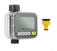 Smart Garden - Timer per irrigazione con 6 modalità programmabili, sensore pioggia, ampio display LCD, blocco bambini, impermeabile IPX5, per sistema di irrigazione automatico, timer per fiori e