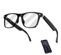 Smart Glasses, AI Bluetooth Smart Occhiali, AI Glasses AI Traduzione Occhiali 144+ lingue, supporto audio Bluetooth 5.4, dialogo, ascolta canzoni, lente di protezione UV