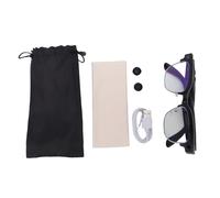 Smart Glasses con Fotocamera, 8MP Anti Shake Wifi Doppio Microfono con Cancellazione del Rumore Ip66 290mAh Occhiali Bluetooth con Traduttore Ai per Viaggi, Passeggiate,