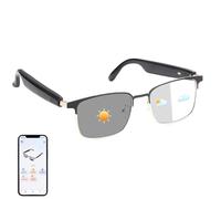 Smart Glasses con traduttore AI, occhiali da traduzione polarizzati in tempo reale, lenti fotocromatiche con interpretazione simultanea, traduttore vocale per uomini e donne, supporta oltre 160 lingue