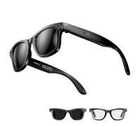 Smart Glasses for Men with Camera, Cyanvue Ai Smart Glasses, 800W Camera & 1080P, AI Real-Time Translation, Equipped with Music and Call Functions, Blue Light Filtering Lens (Sunglasses)