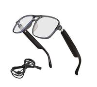 Smart Glasses Men - Occhiali per traduzione vocale AI, audio compatto indossabile, lunga durata della batteria con uscita audio chiara, migliora la comunicazione, perfetti per viaggi di lavoro, studio