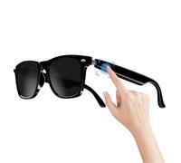 Smart Glasses - Occhiali audio wireless per smartphone, con registrazione video portatile, per rispondere e terminare le chiamate, per uomini e donne, suonare canzoni, Nero , Refer to description