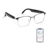 Smart Glasses with AI, Real-Time Translation Glasses Polarized, Photochromic Lens with Simultaneous Interpretation, Language Translator for Men Women Supports 160+ Languages (Silver)