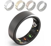 Smart Health Tracker Anello per uomini e donne, monitora la frequenza cardiaca e la temperatura, monitoraggio del sonno, analisi di attività e recupero, resistente all'acqua fino a 100 m, durata della