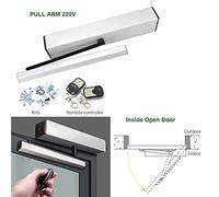 Smart Home Automatic Swing Opener Apriporta Avvicinamento Elettrico Garage Operatore Telecomando Sensore opzionale Big Gate Motor Kit di automazione per cancelli(Brown)