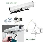 Smart Home Automatic Swing Opener Apriporta Avvicinamento Elettrico Garage Operatore Telecomando Sensore opzionale Big Gate Motor Kit di automazione per cancelli(Army Green)