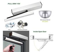 Smart Home Automatic Swing Opener Apriporta Avvicinamento Elettrico Garage Operatore Telecomando Sensore opzionale Big Gate Motor Kit di automazione per cancelli(Gold)