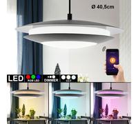 Smart Home RGB LED lampada a sospensione corridoio plafoniera app dimmerabile nero Eglo 96978