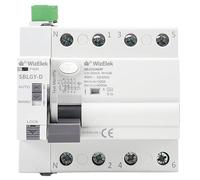 Smart-Home Salvavita con Riarmo Automatico 4P Trifase 63A 30mA Tipo A&AC - 10kA - Auto/Manuale/Lock - 5 Moduli DIN - RCCB EN 61008-1