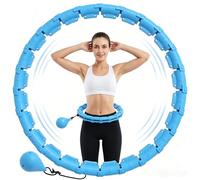 Smart Hula Hoop Fitness Dimagrante con Peso,32 Sezioni Regolabile 57-165 cm, Cerchio Hula Hoop Silenzioso, Perdita di Peso, Esercizio a Casa, Accessori Palestra Casa Donna Uomo