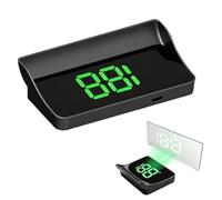 Smart in-Car Hud Co-Pilot Navigazione Display sul parabrezza Tachimetro | Plug-and-play, dimensioni compatte, velocità in tempo reale, aggiornamento a 10 Hz alimentato tramite USB(verde)