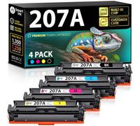 Smart Ink 207A Toner Compatibile 4 Pack (Nero Ciano Magenta Giallo) | Con chip, per HP 207A HP 207X, Color LaserJet Pro MFP M283fdw M282nw M283cdw M283fdn Color LaserJet Pro M255dw M255nw