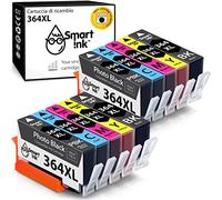Smart Ink Cartucce Compatibili per HP 364 XL 364XL (2PBK&2BK/C/M/Y 10 Combo Pack) per la ricarica delle Photosmart 5520 5510 6520 7520 B110a OfficeJet 4620 DeskJet 3520