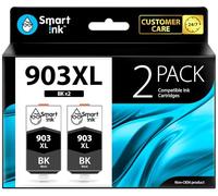 Smart Ink Cartucce Compatibili per HP 903 XL 903XL (BK XL 2 Combo Pack) con tecnologia chip avanzata per la ricarica delle OfficeJet 6950 6960 6970