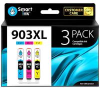 Smart Ink Cartucce Compatibili per HP 903 XL 903XL (C/M/Y XL 3 Combo Pack) con tecnologia chip avanzata per la ricarica delle OfficeJet 6950 6960 6970