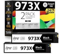 Smart Ink Cartuccia d'inchiostro Compatibile In sostituzione di HP 973X 973 (Nero 2 Multipack) per la ricarica delle stampanti PageWide Pro 477dw 577dw 452dw 477dn 452dn 577z 552dw P55250dw