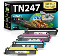 Smart Ink Compatibile Cartuccia toner In sostituzione di Brother TN243 TN247 TN 243 TN 247 (BK & C/M/Y 4 Combo Pack) per la Ricarica delle stampanti Brother DCP-L3550CDW HL-L3210CW MFC-L3730CDN