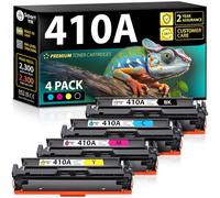Smart Ink Compatible 410A Toner Cartridge Replacement for HP 410A HP 410X CF410A CF411A CF412A CF413A to use with Color Laserjet Pro MFP M477fnw M452nw M452dn M477fdw M477fdn M452dw ( Black & CMY )