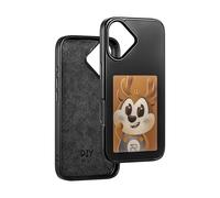 Smart Ink Screen Custodia per iPhone 17 NFC Memory Case per iPhone DIY Photo Screen Portrait Digital Case i17 (nero, per iPhone 17)