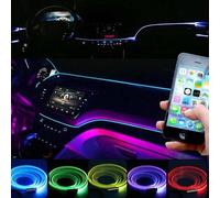 Smart Interno Ambientale LED Neon Filo A Striscia Multicolore Bluetooth Per Mega