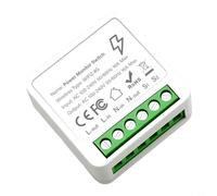 Smart Interruttore Wi-Fi 16 A con contatore di corrente, modulo WiFi da incasso per Alexa & per Yandex, misurazione del consumo energetico, controllo remoto tramite app, calendario, controllo vocale
