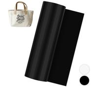 Smart Iron On per Cri-cut Joy, 14 x 200 cm Pellicola in Tessuto per Plotter, Heat Transfer Vinile, Rotolo Flessibile per Vestiti, Magliette e Altri Tessuti (Nero)