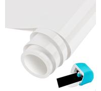 Smart iron on per Cri-cut Joy, pellicola flessibile per plotter, 14 cm x 300 cm, colore bianco, per trasferimento termico, rotolo di pellicola flessibile per vestiti, magliette e altri tessuti, fai da