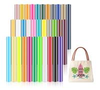 smart Iron on per Cricut Explore 3/Maker 3, 33 pezzi Heat Transfer Vinyl, HTV senza tappetino da taglio, Iron on, pellicola in vinile plotter autoadesiva in PU plotter per tessuti fai da te