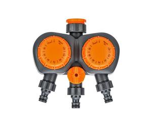 Smart Irrigation System - Mechanical Knob Control, doppio outlet Allocation,Spring Driven Hydration Unit | Batteria Independent Supply, Backyard Balcony Faucet Pots Greenhouse Flowerbed Feeding