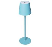 SMART-J Lampada Ricaricabile LED da Tavolo Easy Circle - 3 Temperature di Luce, 6 Ore di Autonomia, Design Moderno, Interruttore Touch, USB Ricaricabile (Azzurro)